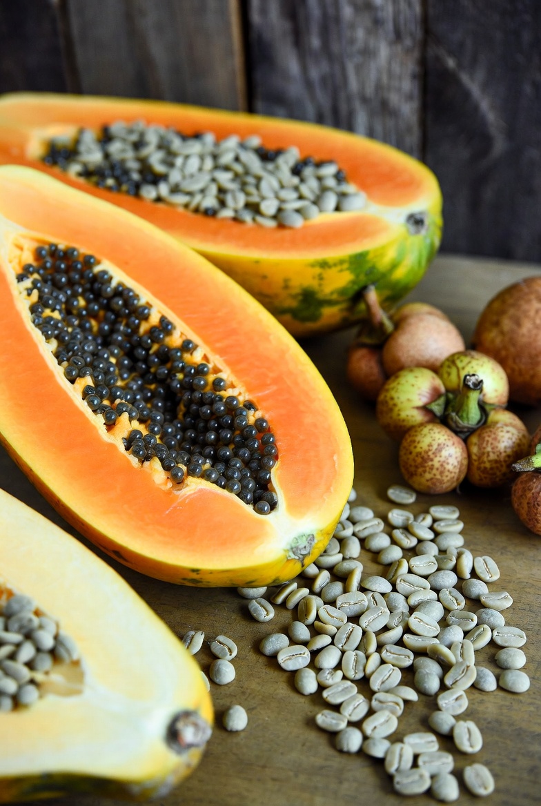 ترکیبات گیاهی قرص لاغری خیلی قوی پاپایا شامل پاپایا، قهوه سبز و گارسینیا