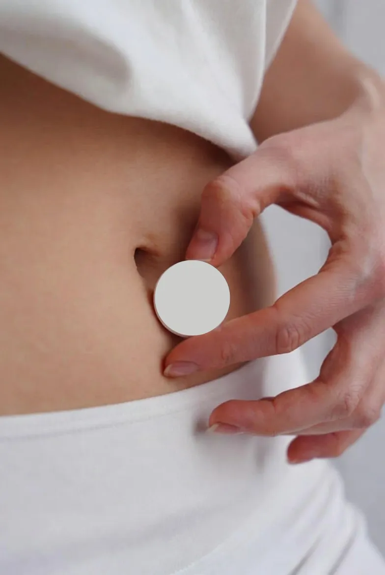 تصویر نحوه استفاده روی ناف