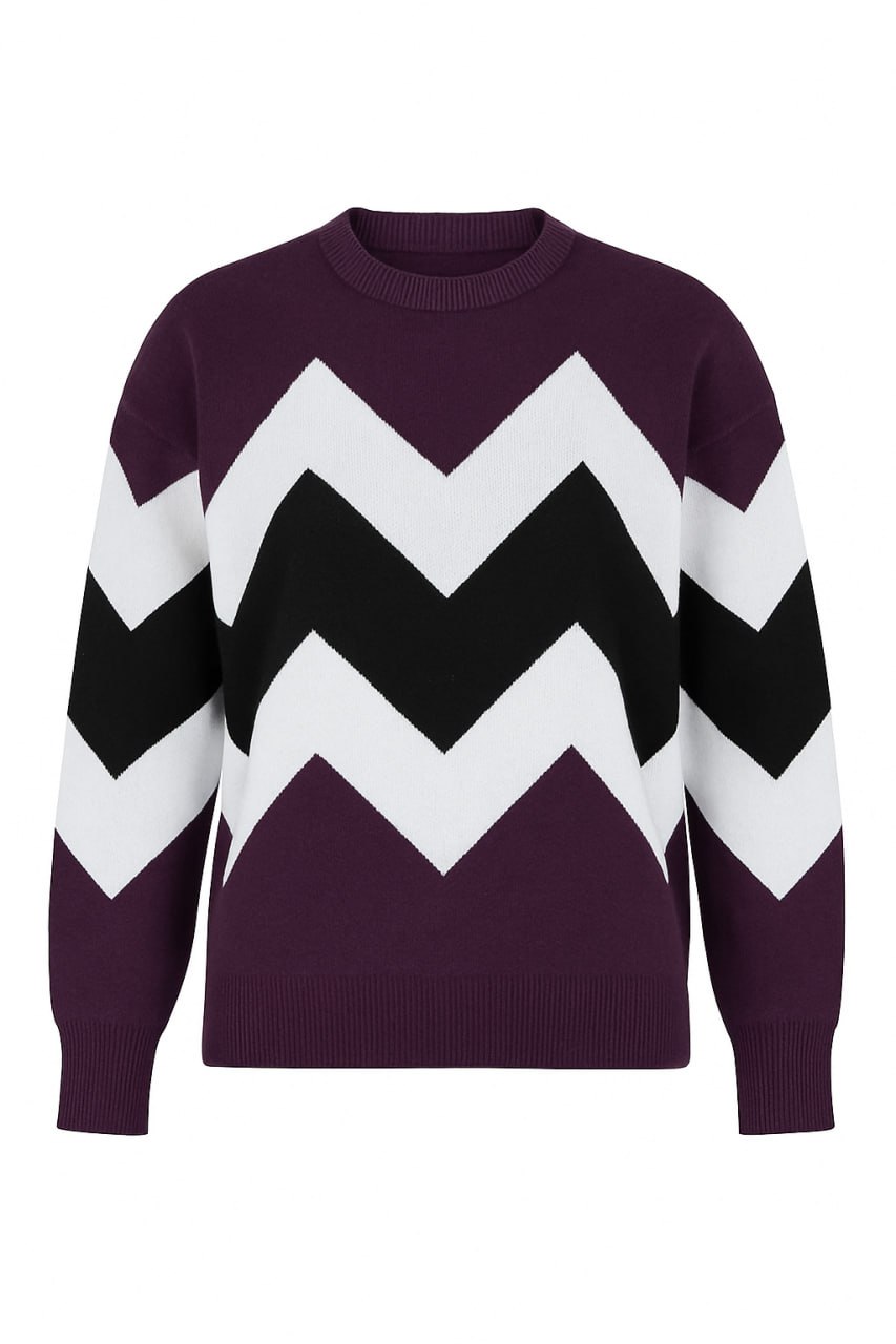 بافت قواره دار گرم و نرم بنفش