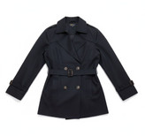 عکس بارونی کوتاه زنانه اسپرت به رنگ مشکی