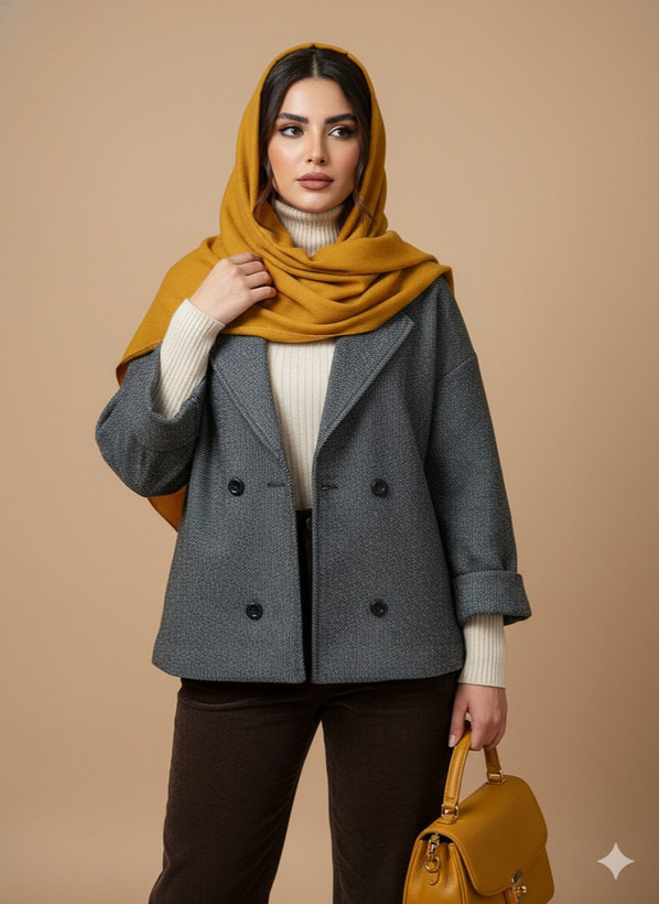 نمای رو به روی کت تک پشمی کد3