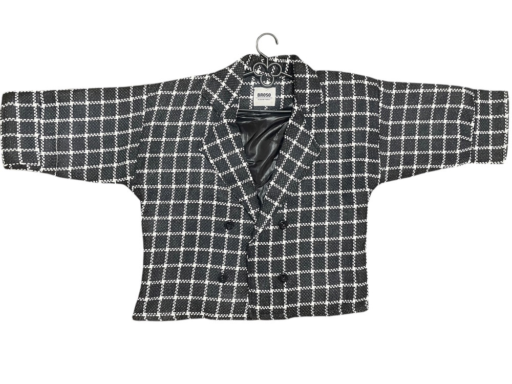 جزئیات دوخت کت تک پشمی زنانه شیک به رنگ کد 4