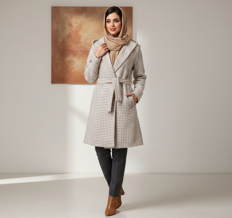 نمای رو به روی رنگ نسکافه ای روشن