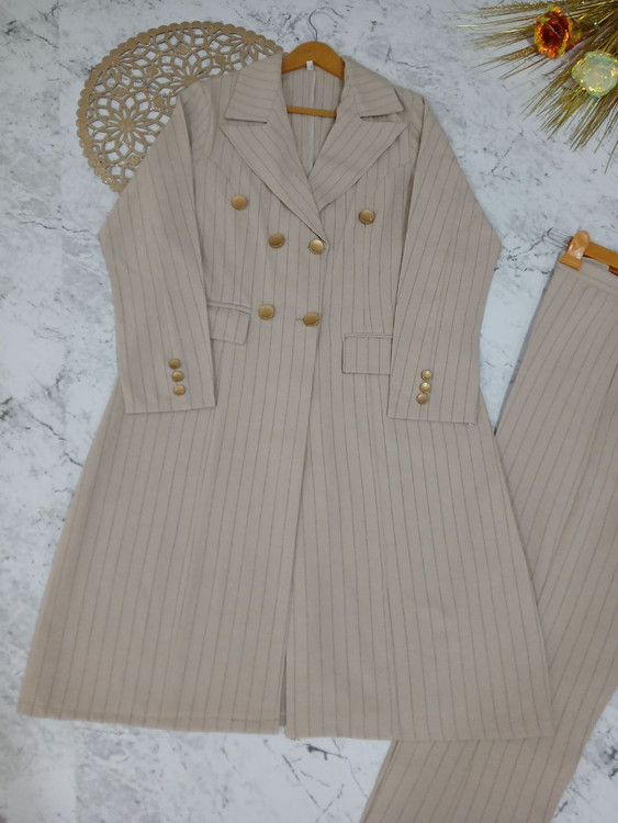 مانتو شلوار اداری زنانه دیپلمات استخوانی