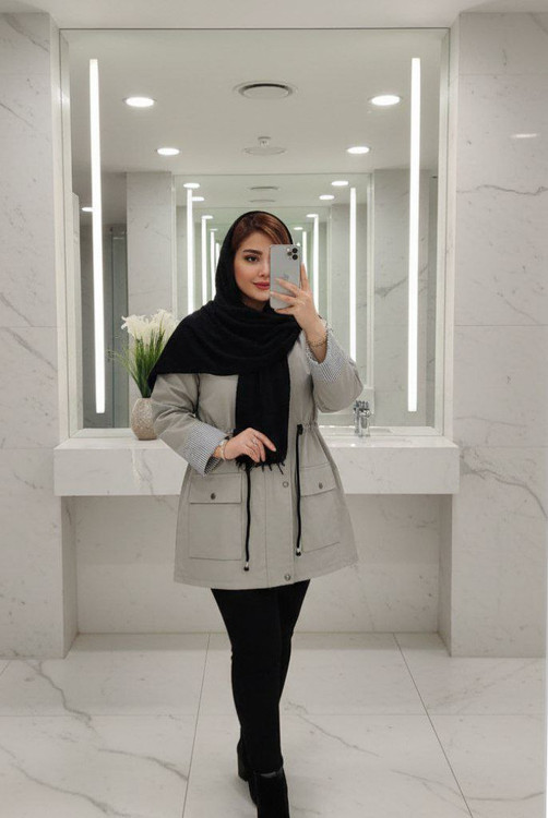 مانتو بارونی زنانه مدل جانان راحت و سبک مناسب استفاده روزمره