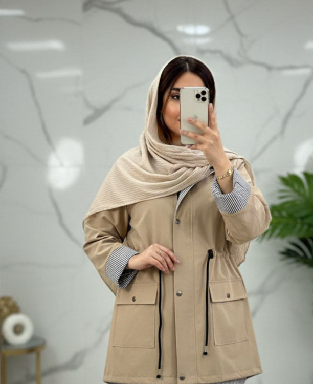 مانتو زنانه بارونی مدل جانان با طراحی مدرن و کیفیت بالا