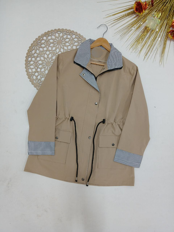 مانتو زنانه بارونی مدل جانان شیک و جذاب مناسب استایل پاییزی