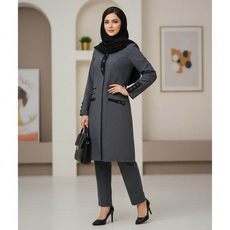مانتو شلوار زنانه دیپلمات شیک و راحت مناسب کارمندان و مدیران