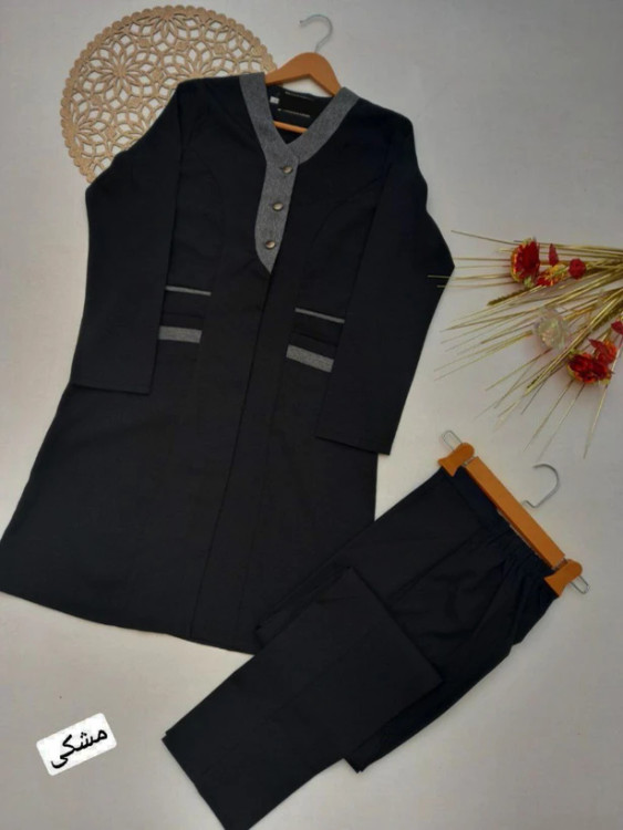 مانتو شلوار اداری زنانه ترکیبی با کیفیت بالا و طراحی مدرن