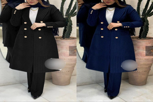 مانتو شلوار اداری دیپلمات مشکی جدید