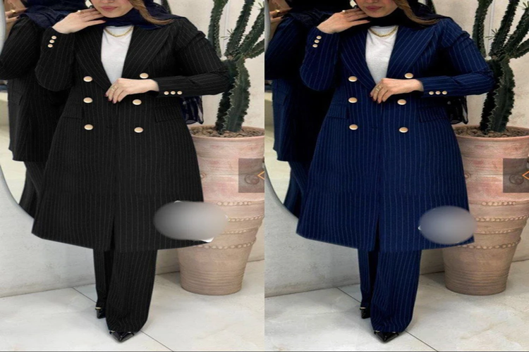 مانتو شلوار اداری دیپلمات مشکی جدید