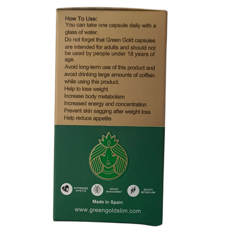 قرص لاغری گرین گلد با ترکیبات گیاهی موثر در تناسب اندام