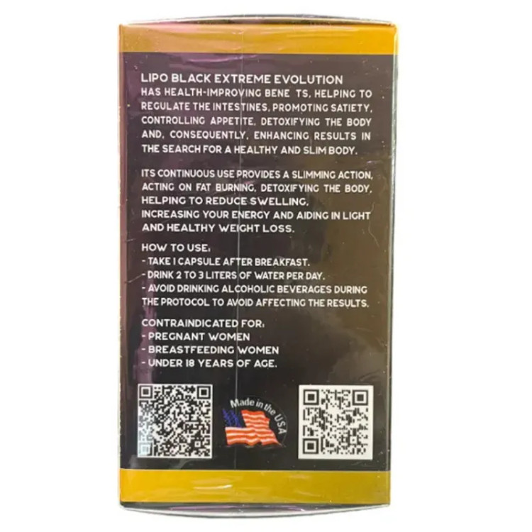 قرص لیپو بلک اصل چربی سوز قدرتمند برای کاهش وزن و فرم دهی بدن