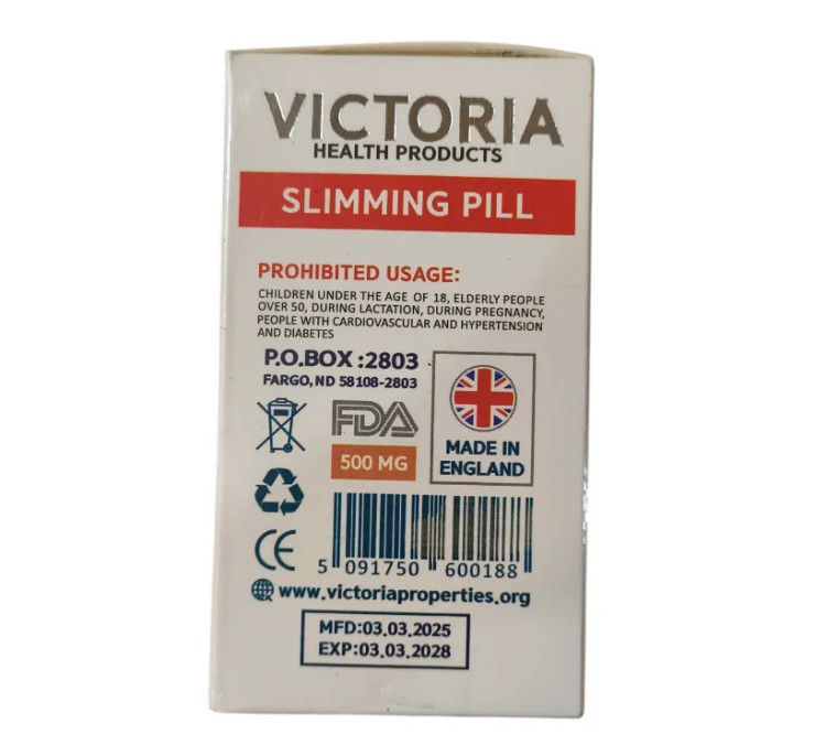 قرص لاغری VICTORIA اصل مناسب کاهش وزن و افزایش انرژی