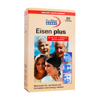 قرص آهن آیزن پلاس یوروویتال 60 عددی