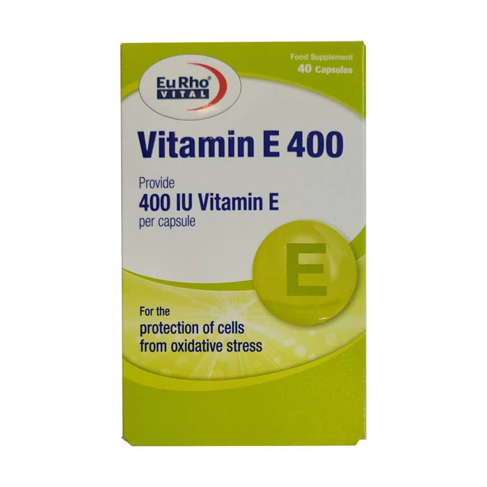کپسول ویتامین E 400 یوروویتال بسته 40 عددی