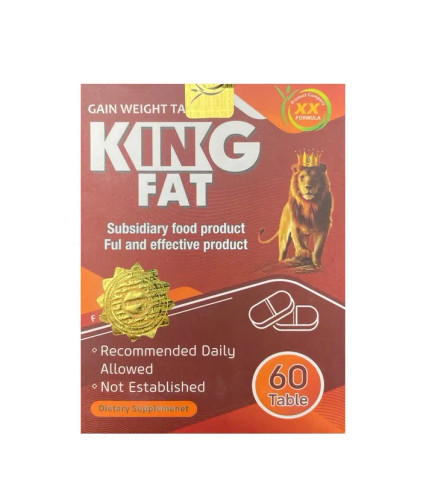 قرص چاقی کینگ فت King Fat 90 عدد مکمل کمک به افزایش اشتها و افزایش وزن