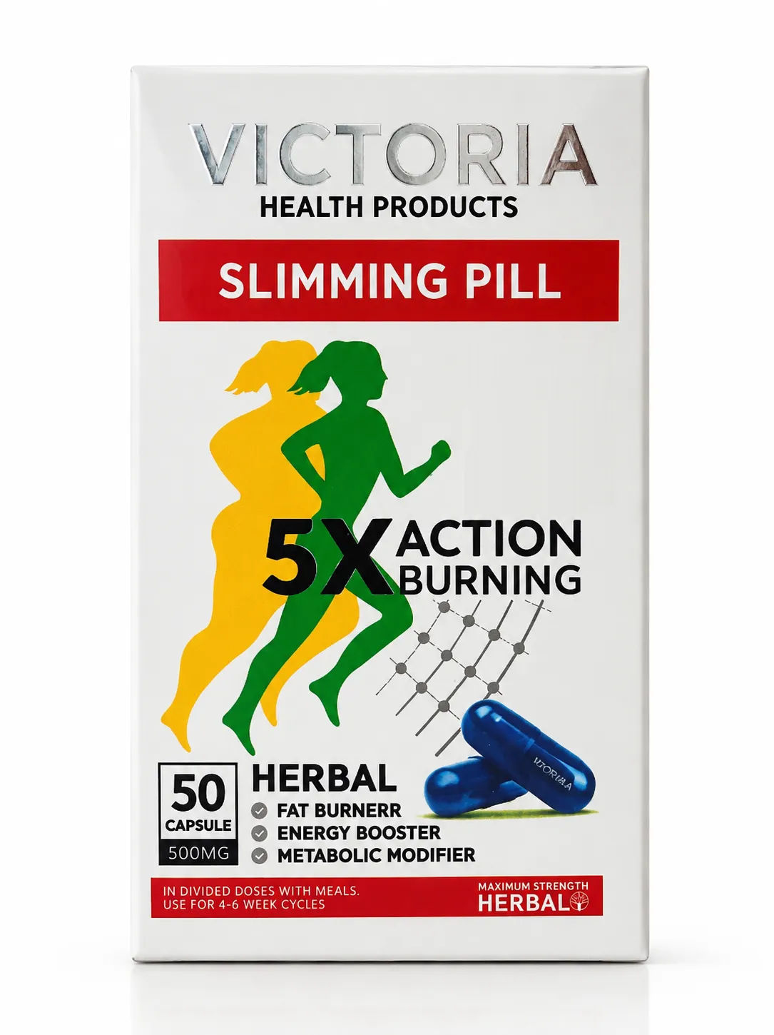 قرص لاغری ویکتوریا Victoria slimming pills اصل؛ چربی‌سوز قوی برای کاهش وزن سریع و لاغری شکم و پهلو