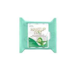 دستمال مرطوب آرایشی میکاپ رز مدل آووکادو بسته 25 عددی