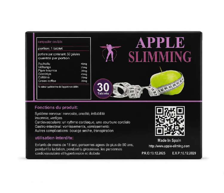 قرص لاغری اپل اسلیمینگ جدید اصل Apple Slimming | چربیسوز قوی و کاهش اشتهای سریع - Image 2