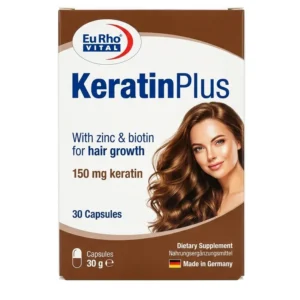 کپسول ژلاتینی نرم کراتین پلاس یوروویتال 40 عددی