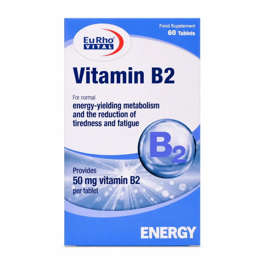 قرص ویتامین B2 یوروویتال 60 عددی
