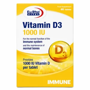 قرص ویتامین D3 1000 واحد یوروویتال 60 عددی